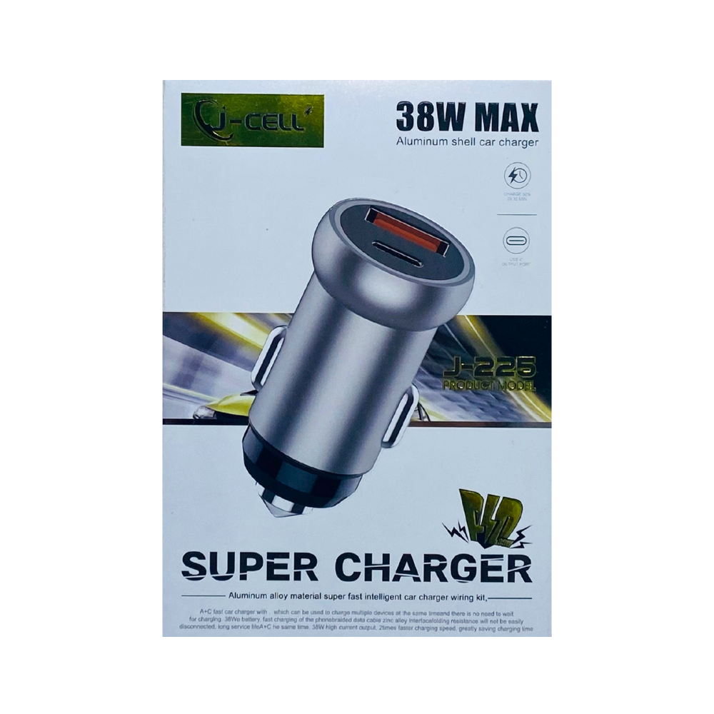 JCELL PD CAR CHARGER 20W+18W [CH JCELL CAR PD]