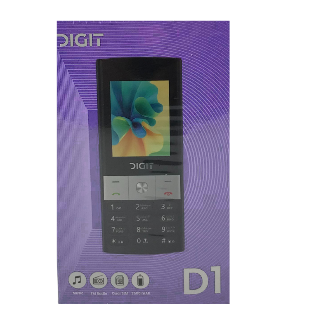 DIGIT D2 KEYPAD MOBILE DISPLAY 2.4'' BATTERY 2500mAh DUAL SIM [DIGIT D1]