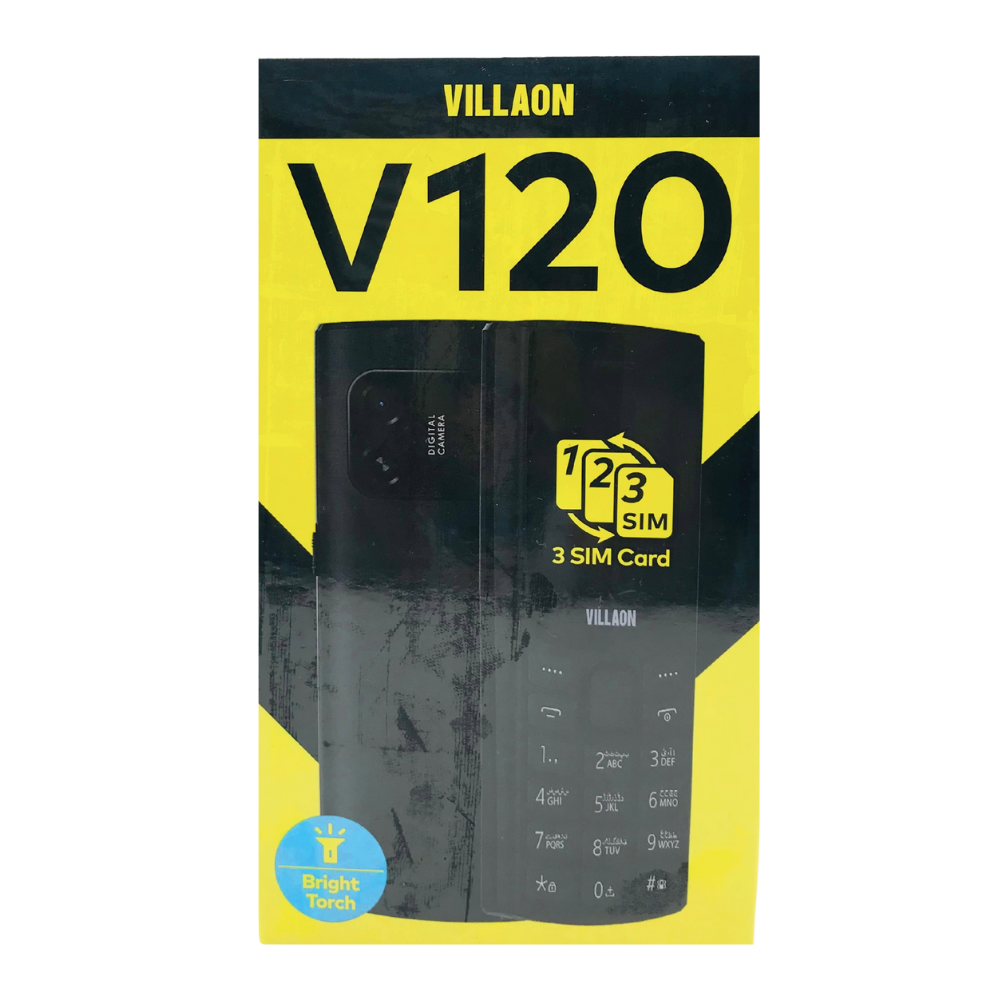 VILLOAN V120 KEYPAD MOBILE BATTERY 1000mAh DISPLAY 1.77'' THREE SIM [VILLOAN V120]