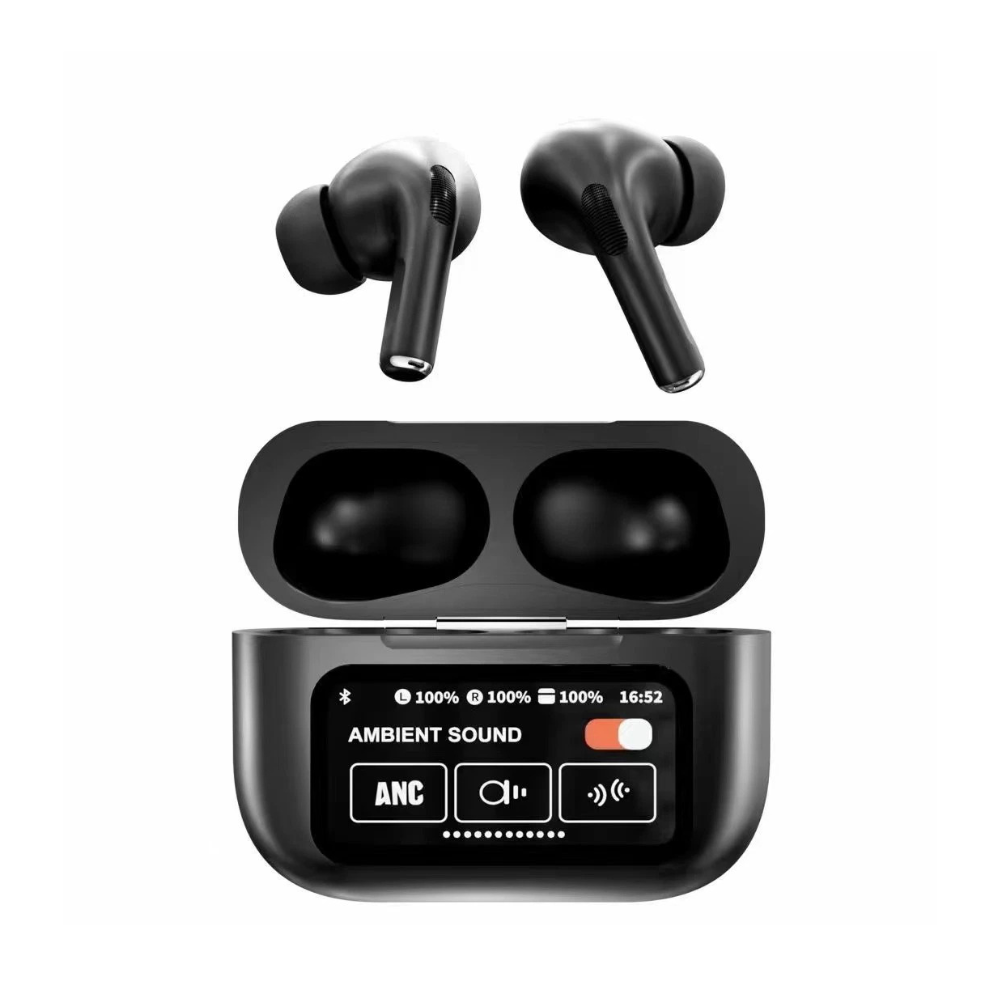 EARBUDS L58 WITH ANC AND LED DISPLAY (BLACK) [AIRBUDS L58 BLACK]