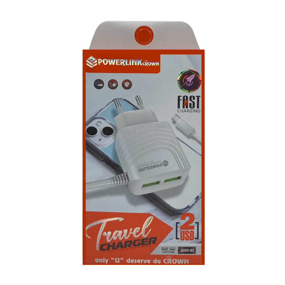 CROWN POWERLINK FAST TRAVELING CHARGER MICRO [CH PLCROWN-1]