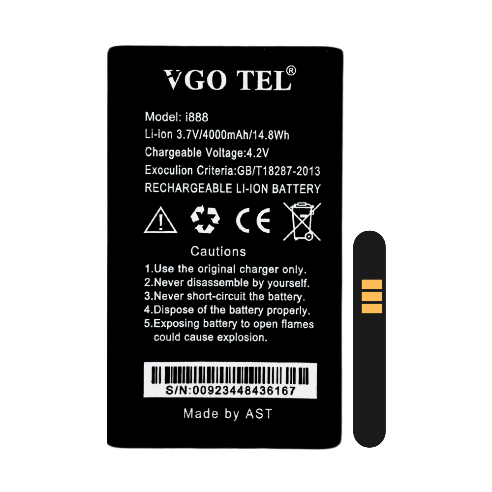 VGO TEL I888 MOBILE BATTERY [BT VGO TEL I888-4]