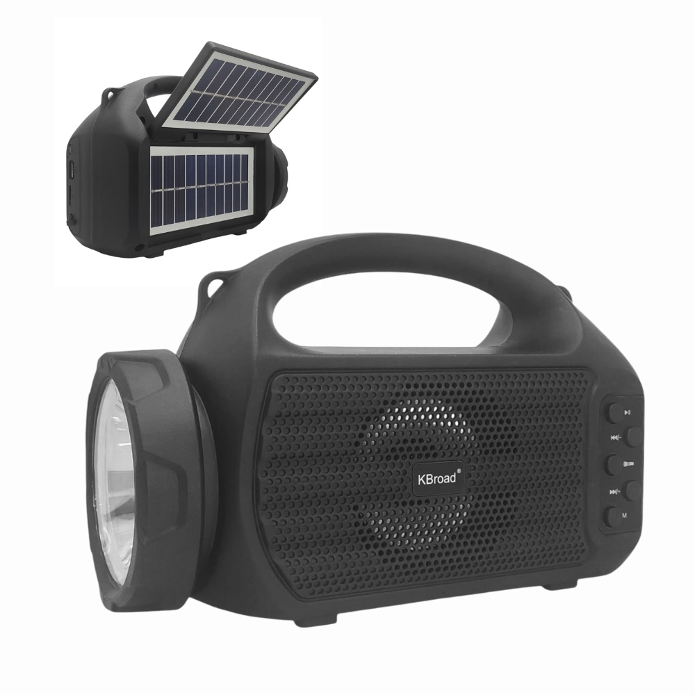 PORTABLE WIRELESS SPEAKER WITH DOUBLE SOLAR (KTS-2202) [KTS 2202]
