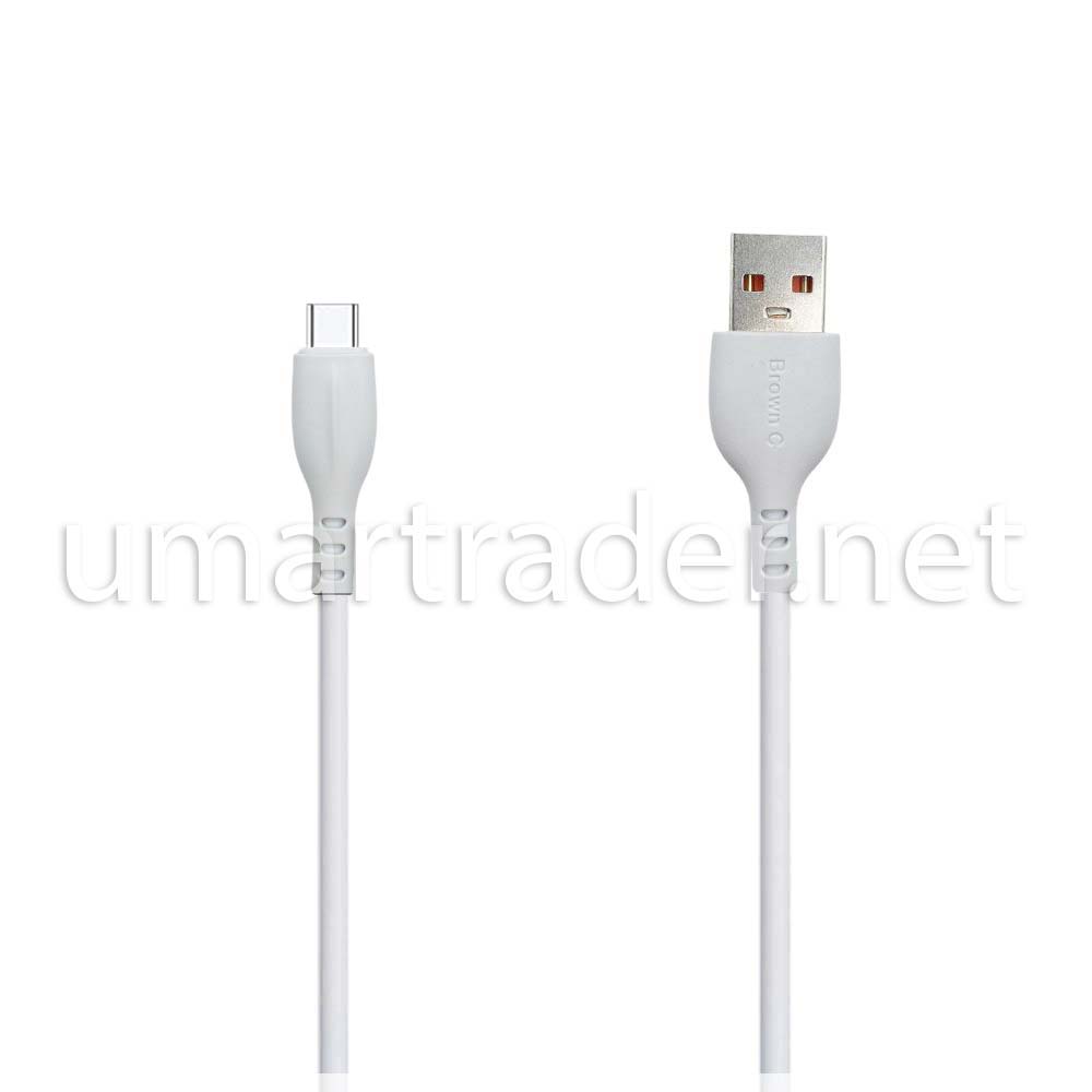 FAST CHARGING DATA CABLE (Brown C Type-C) [DC Z12-1]