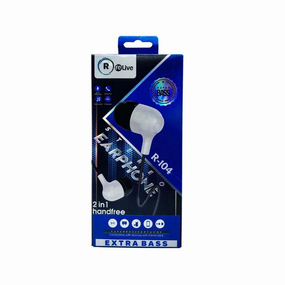   HIGH QUALITY EARPHONE (R-104) [HF RELIVE-1] 