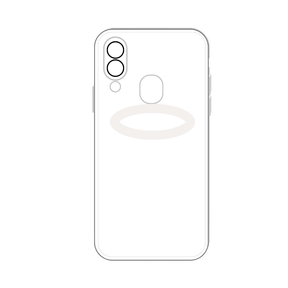 WHITE TPU CAMERA LENS POUCH (SAMSUNG A20) [PO A20-14]