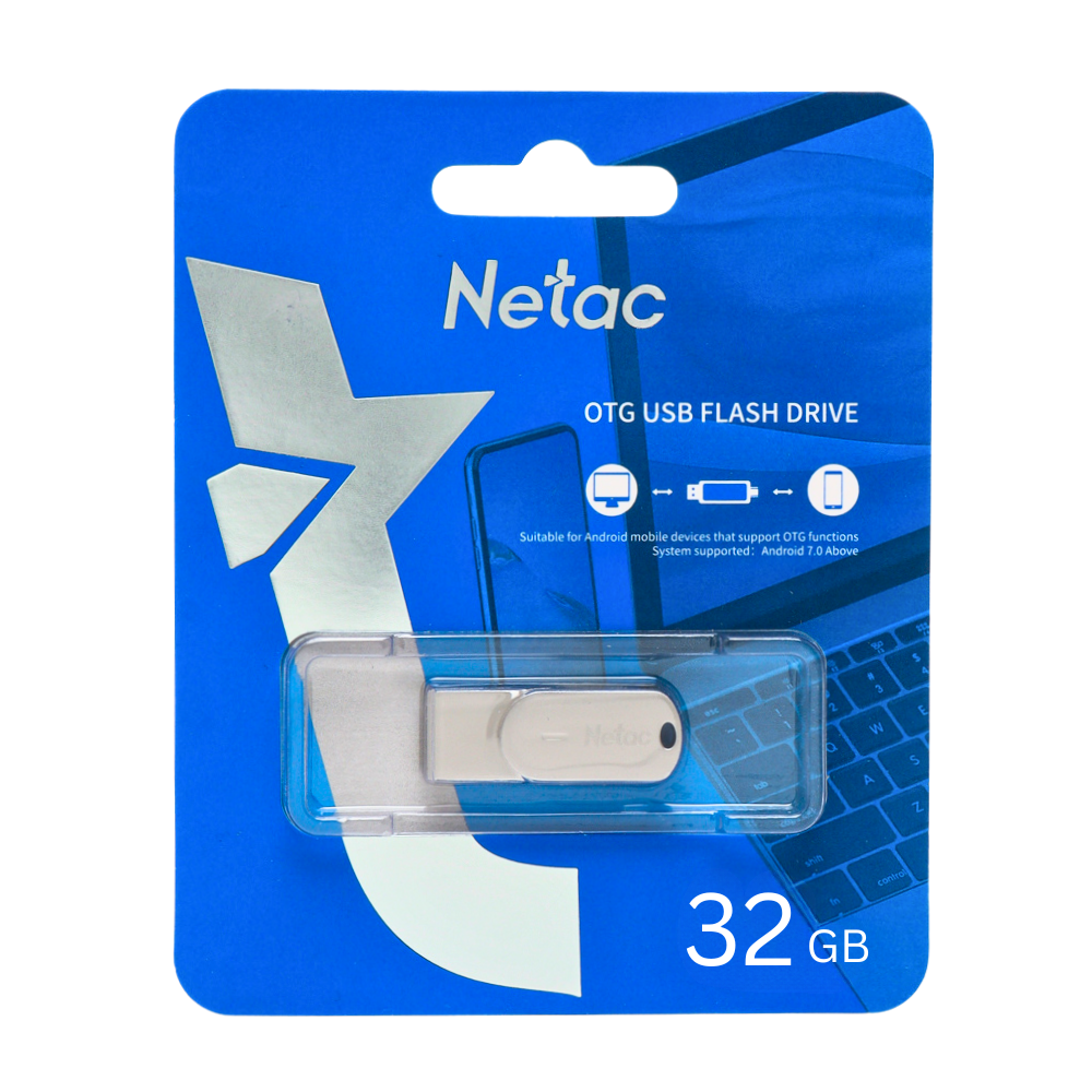 NETAC OTG USB FLASH DRIVE 32GB [USB 32GB TYPE C]