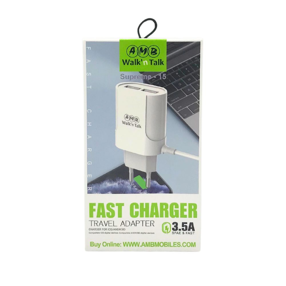 AMB FAST MOBILE CHARGER 4.0A  (SUPREME-15) [CH SUPREME15]