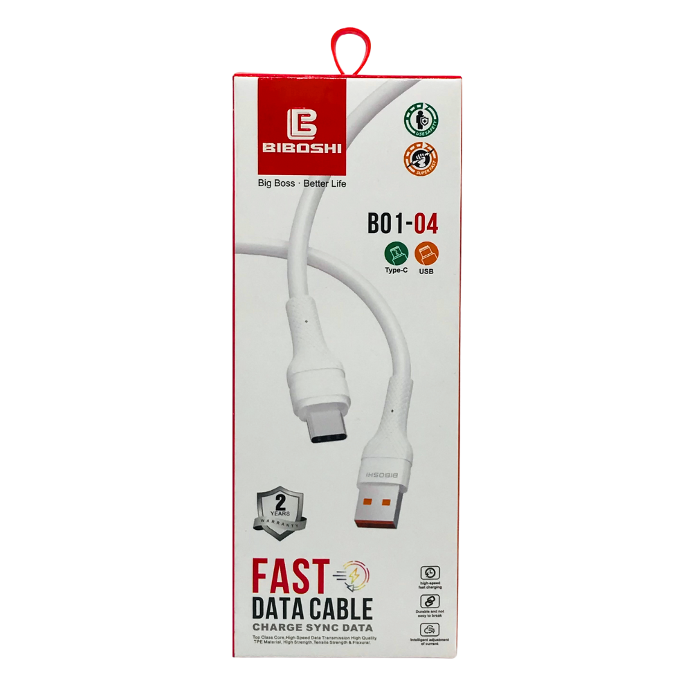 BIBOSHI SOFT DATA CABLE (B01-04) TYPEC [DC B01-04 TYPEC]