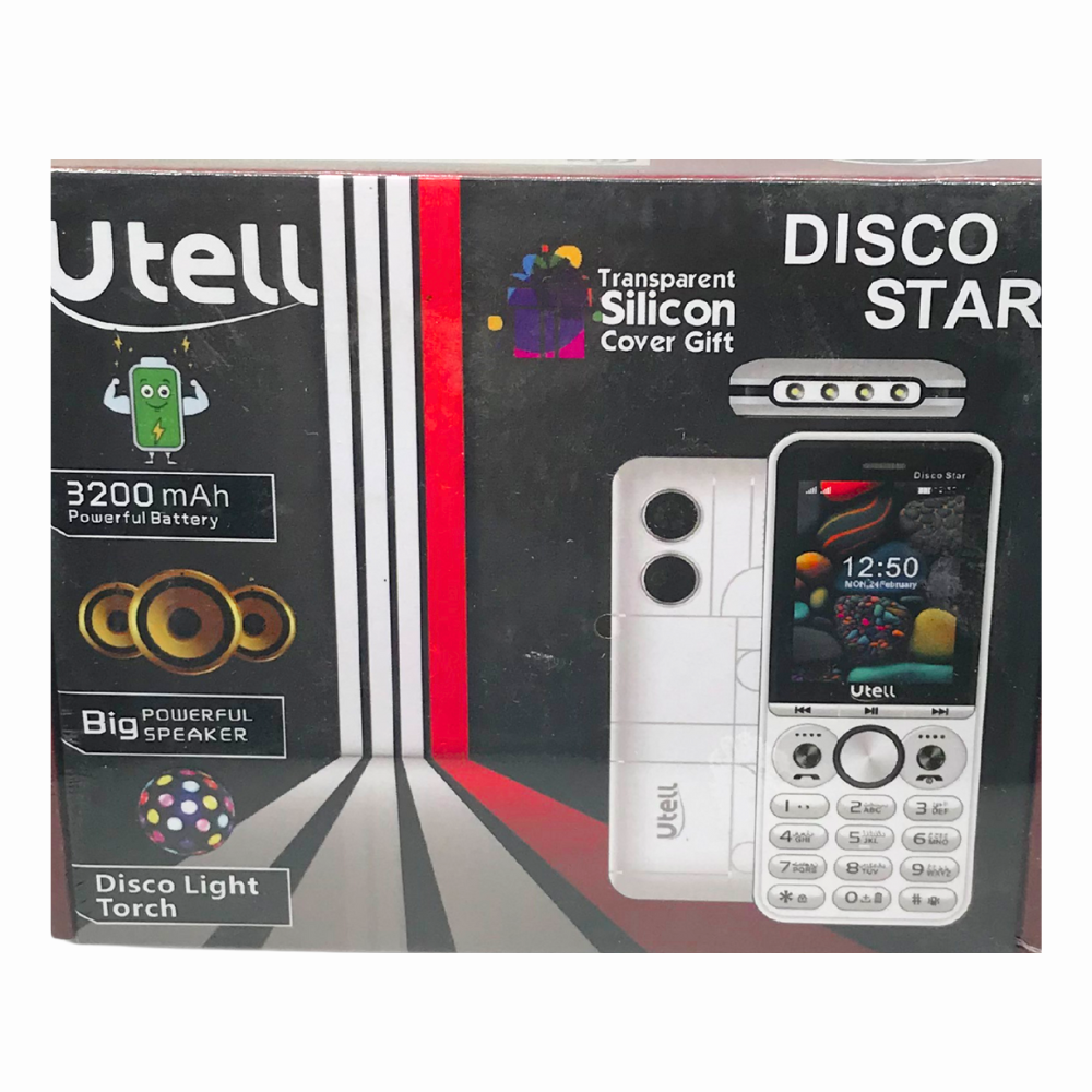 KEYPAD MOBILE UTELL DISCO STAR DISPLAY 2.4'' BATTERY 35000mAh DUAL SIM [DISCO STAR]