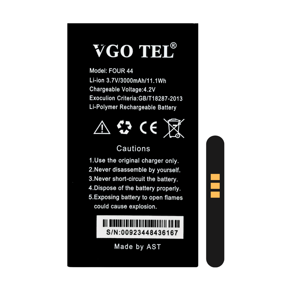 VGO TEL FOUR 44 MOBILE BATTERY [BT VGO TEL FOUR 44-4]