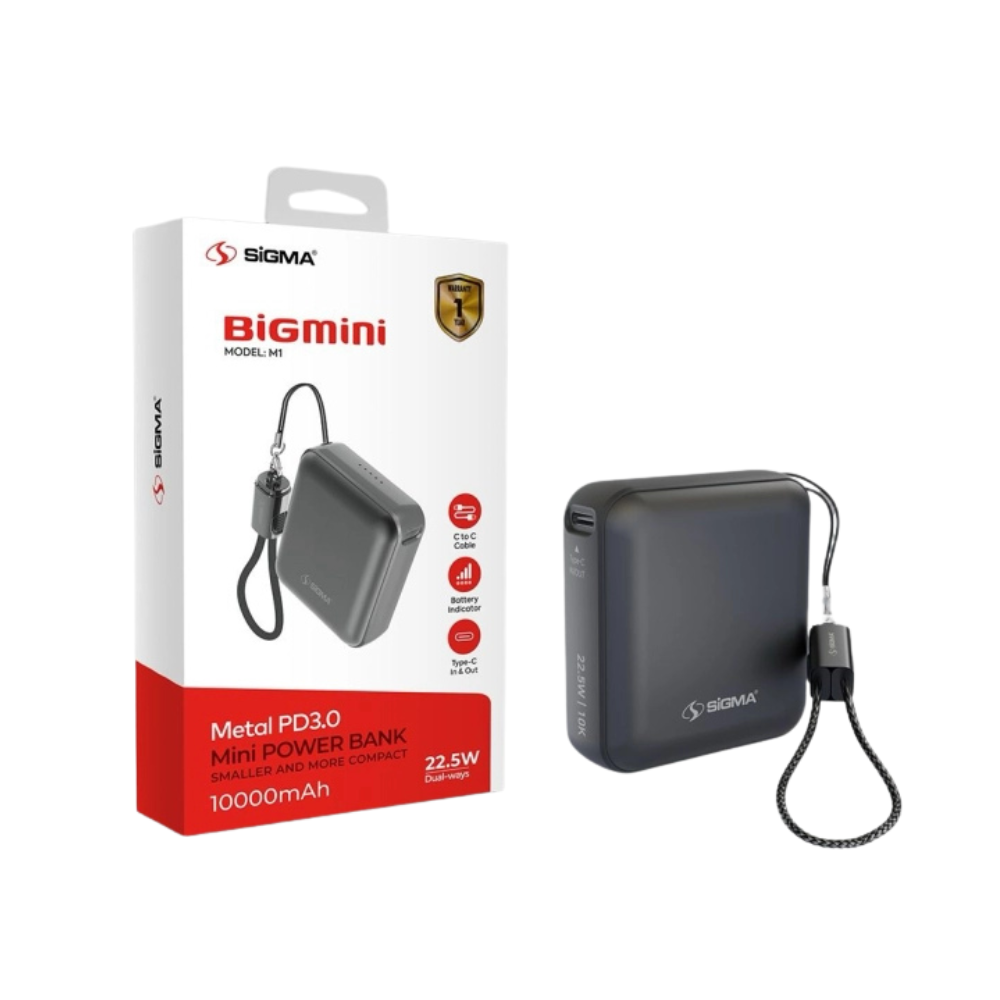 SIGMA (M1) BIGMINI POWER BANK 10000mAh [PB SIGMA M1 10000MAH]
