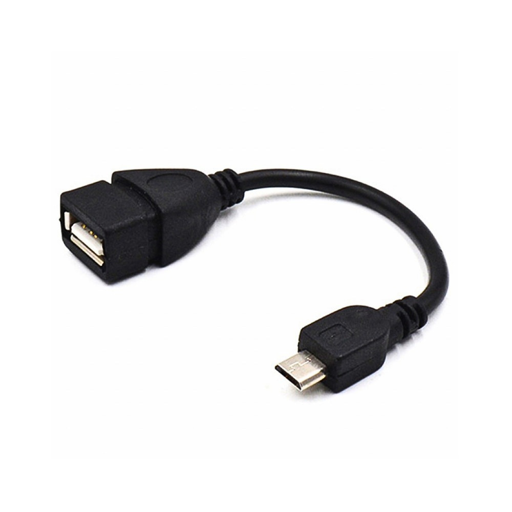 Micro USB OTG Cable 5 Inch Long (Black) [OTG 8600-6]