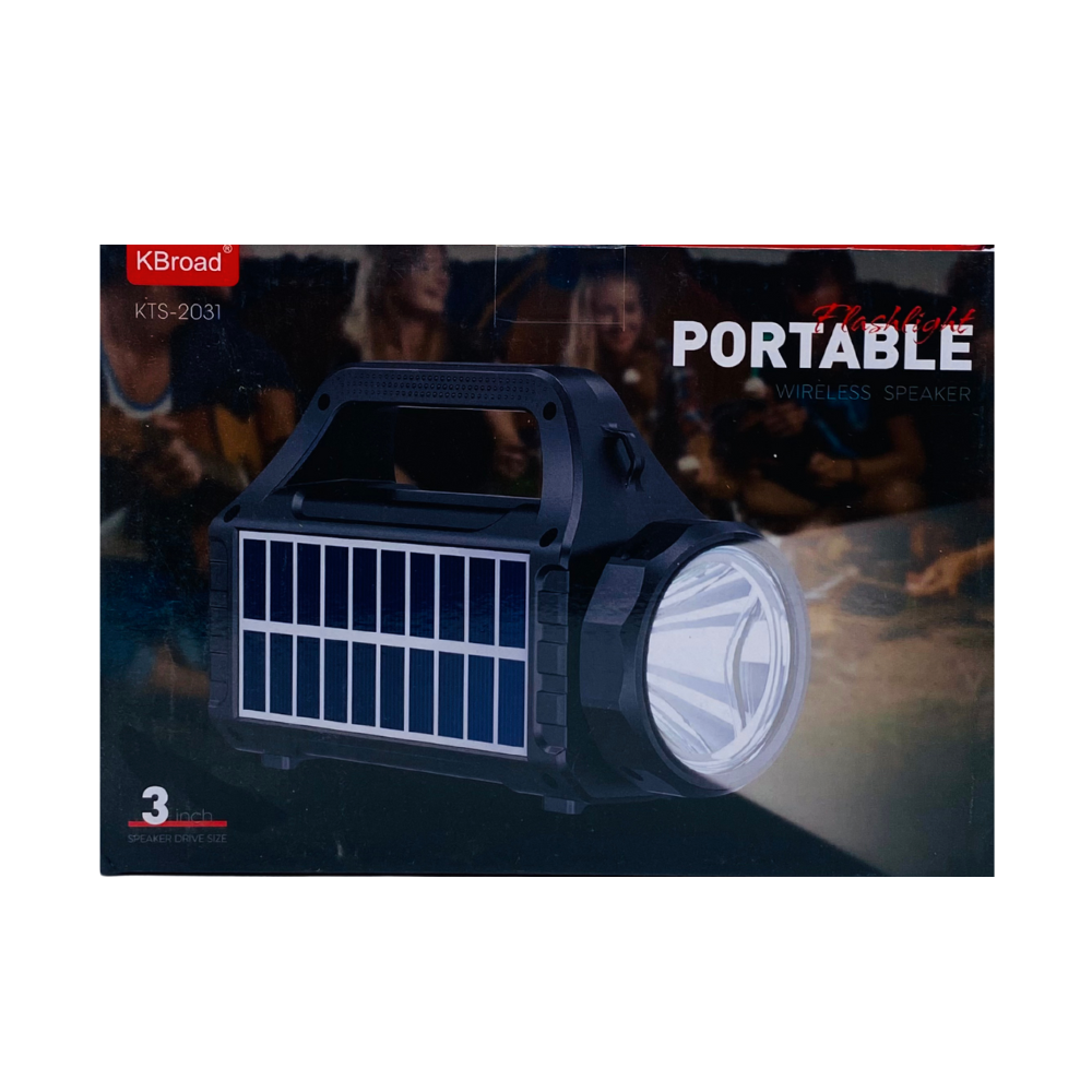 WIRELESS BLUETOOTH SPEAKER 3'' INCH (KTS-2031) WITH SOLAR [KTS 2031]
