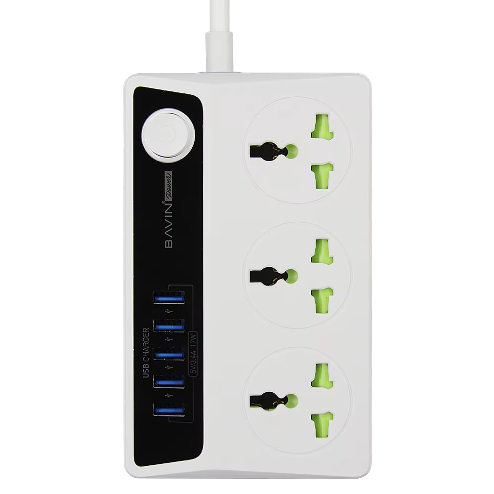 USB HUB 3.4A 3 POWER SOCKET SHOW 110 (HB-512) [USB HUB HB512]