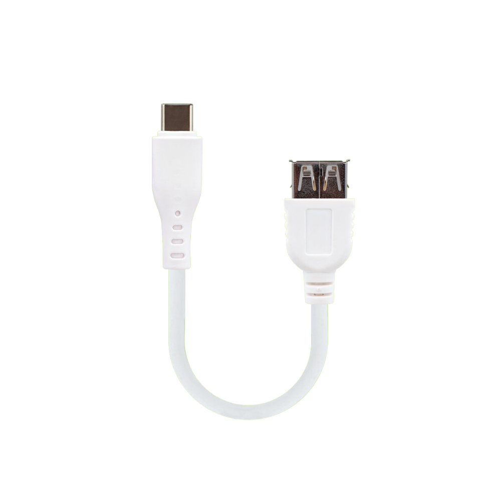 Micro USB OTG Cable 5 Inch Long (White) [OTG 8600-5]