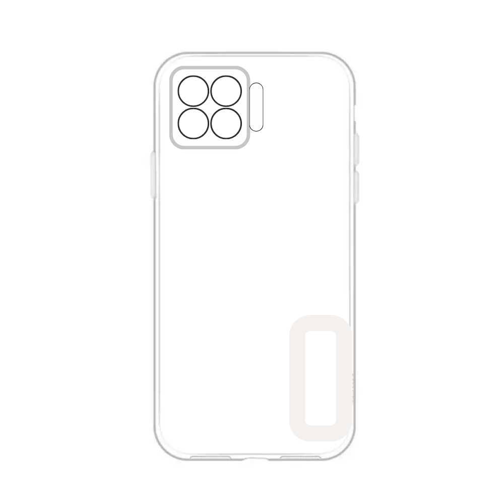 WHITE TPU CAMERA LENS POUCH (OPPO F17) [PO F17-14]