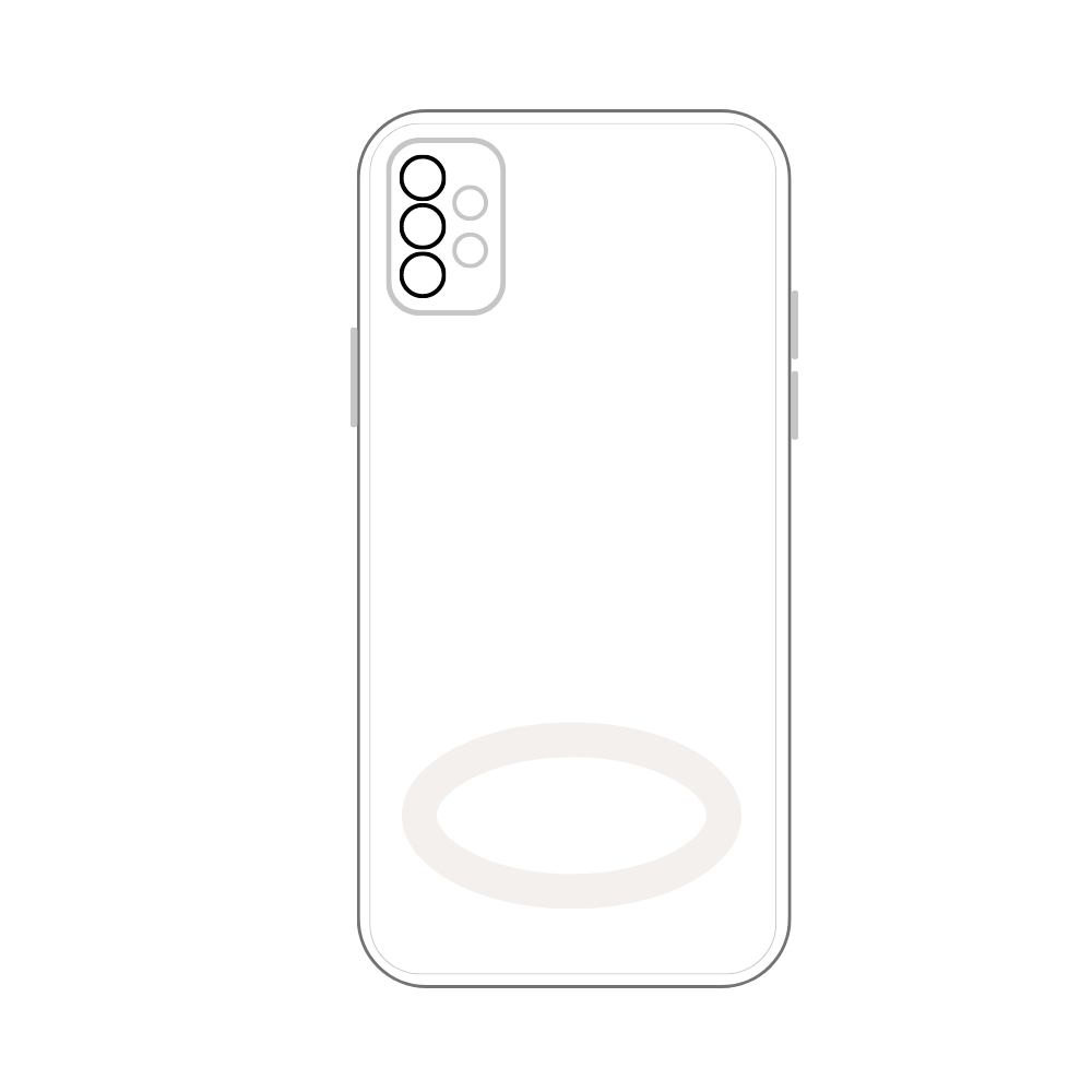 WHITE TPU CAMERA LENS POUCH (SAMSUNG A32) [PO A32SS-14]