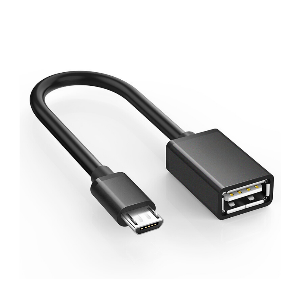 Micro USB OTG Cable 5 Inch Long (BLACK) [OTG 8600-7]