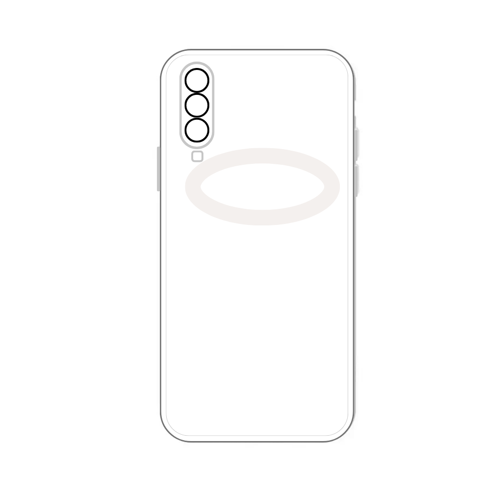 WHITE TPU CAMERA LENS POUCH (SAMSUNG A70) [PO A70-14]