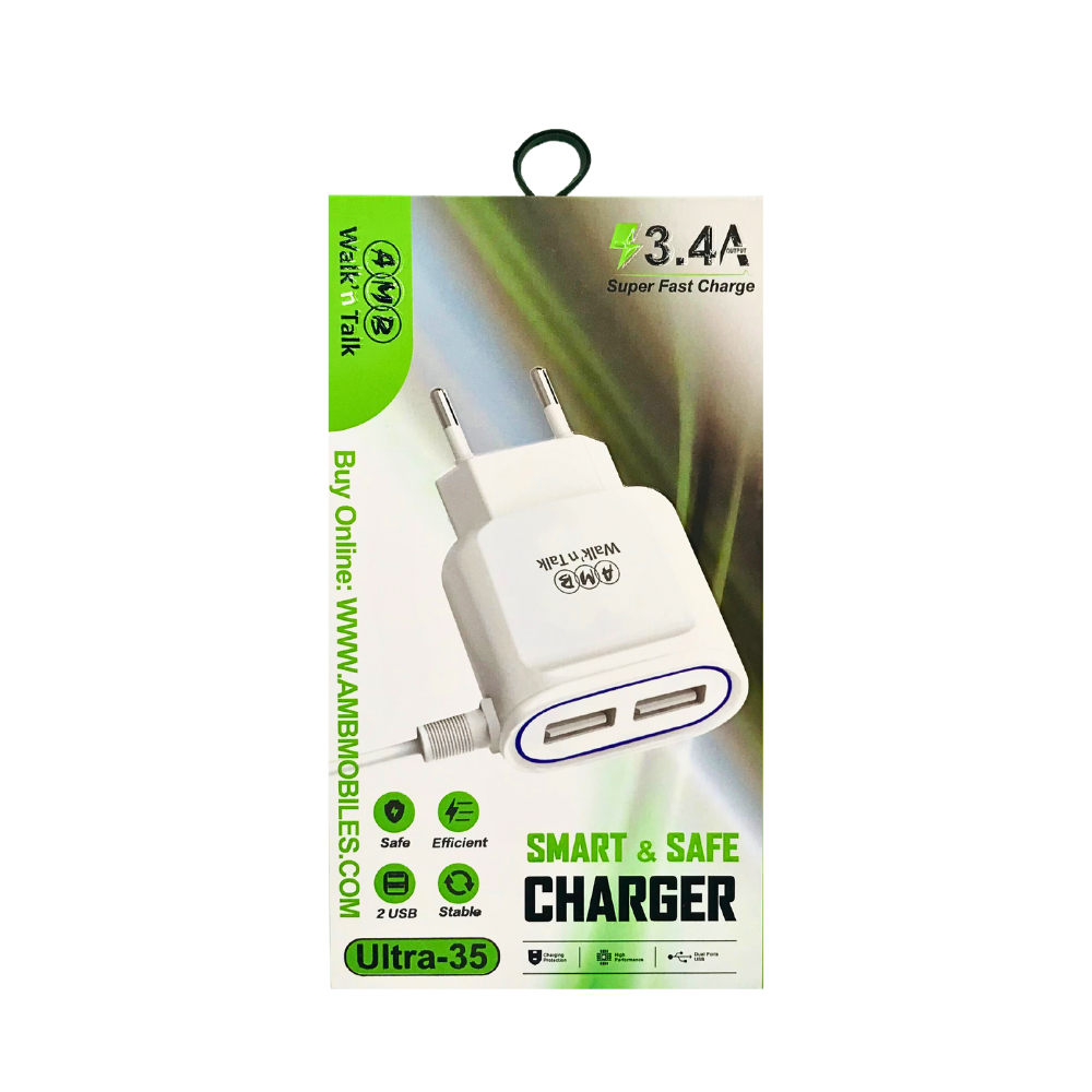 A.M.B FAST MOBILE CHARGER 4.0A  (ULTRA-35) [CH ULTRA35]