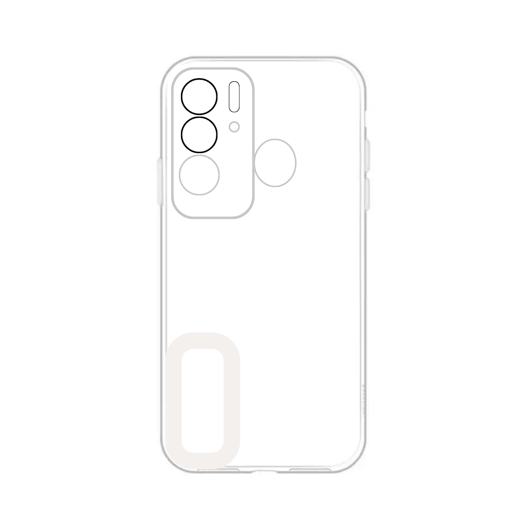 WHITE TPU CAMERA LENS POUCH (TECNO POVA NEW) [PO POVANEW-14]