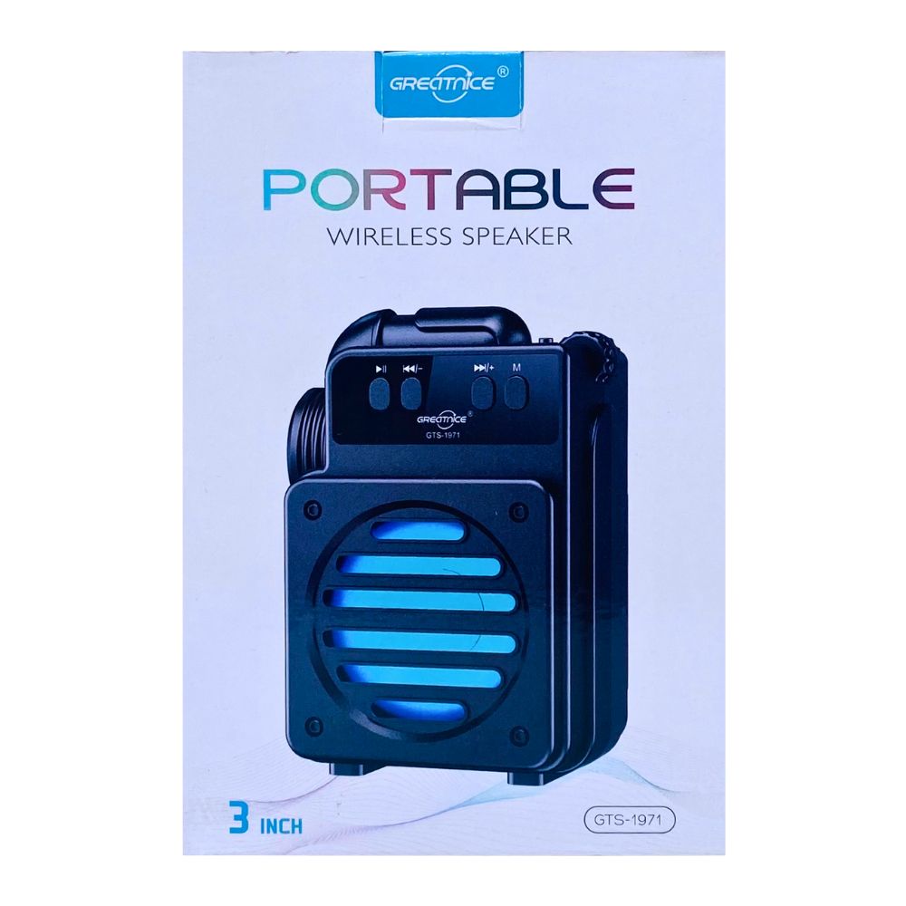 PORTABLE WIRELESS SPEAKER (GTS-1971) [GTS 1971]