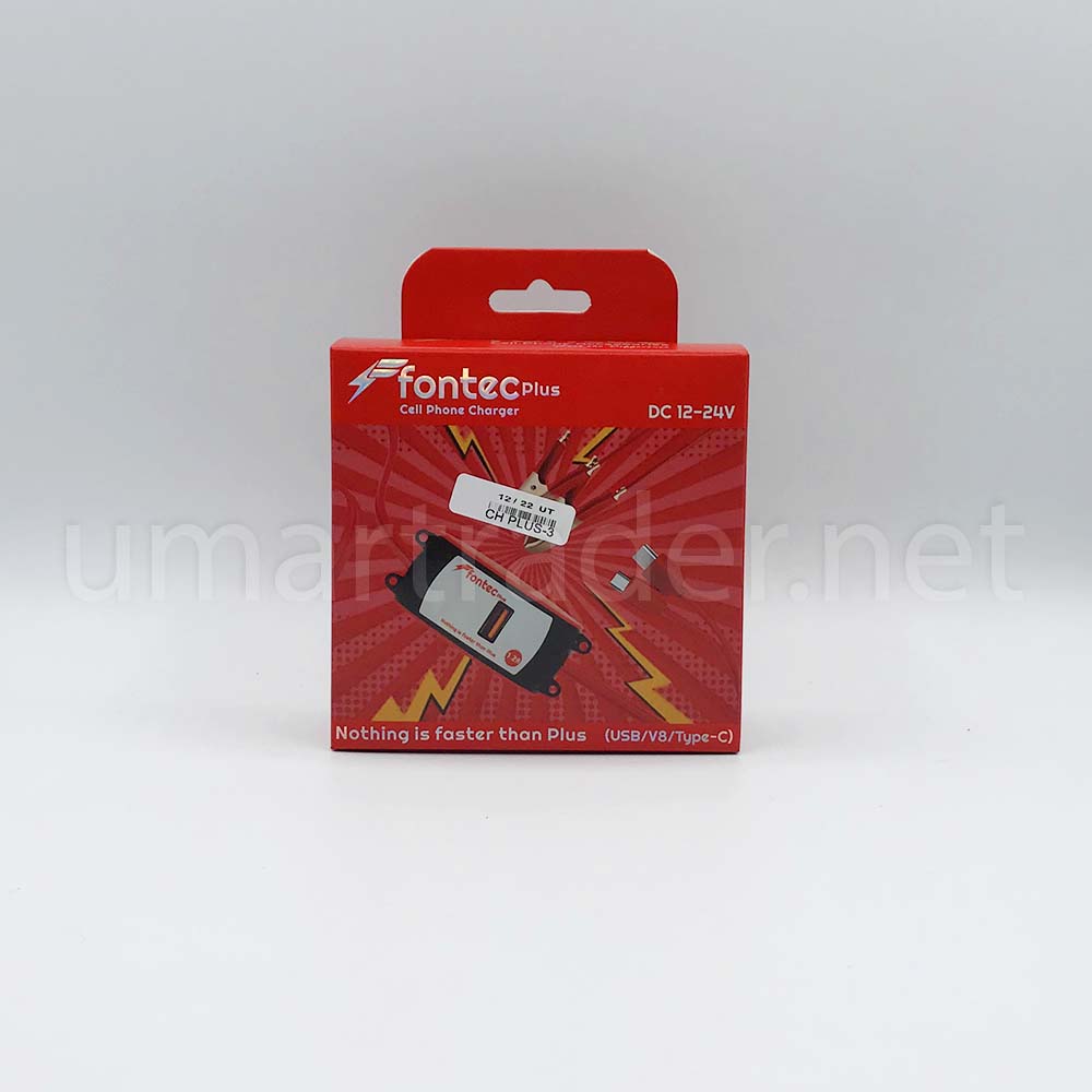  FAST DC 12V CHARGER with FIX CABLE (Micro + Type-C) [CH PLUS-3]