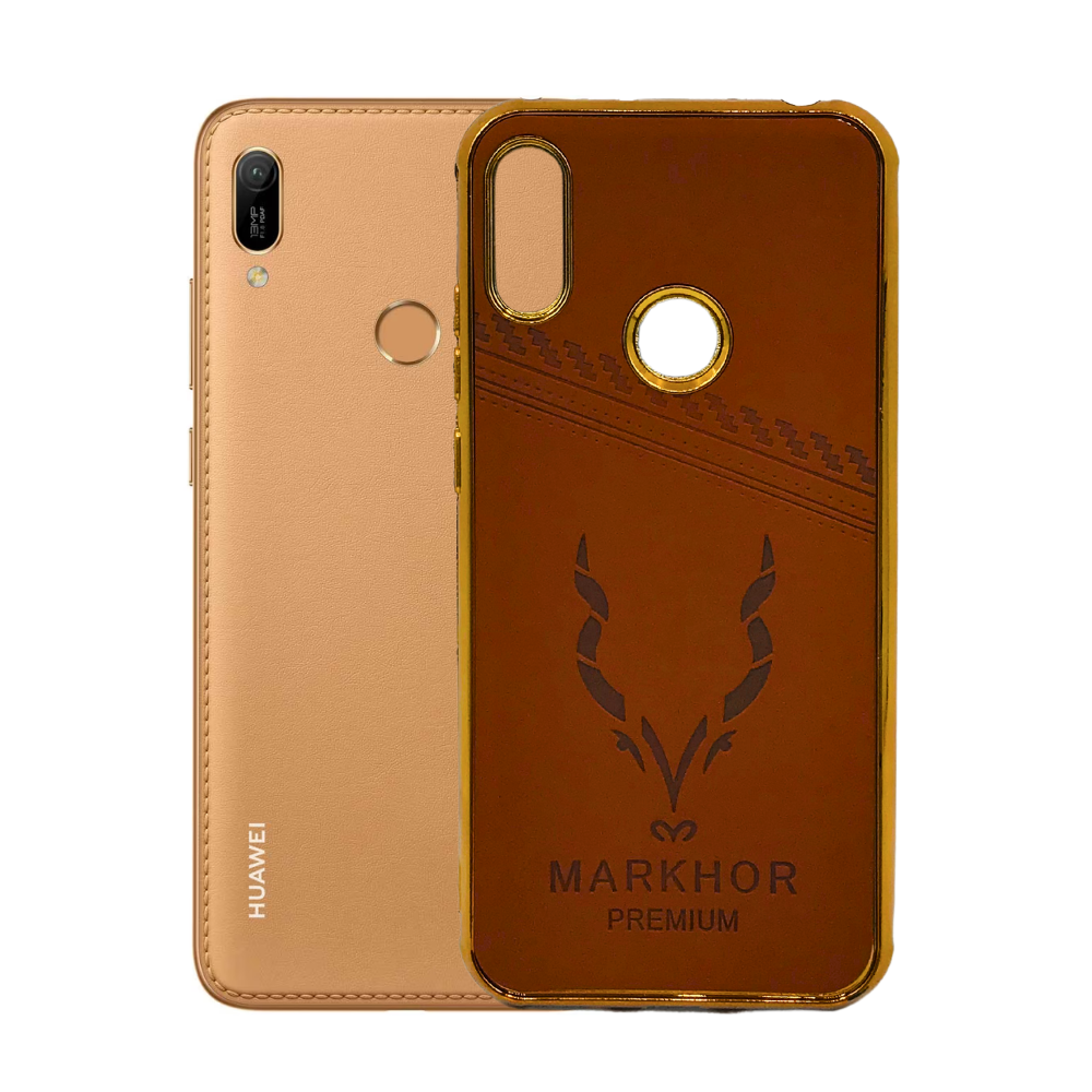 LEATHER CHROME POUCH HUAWEI Y6 2019 [PO Y62019-11]