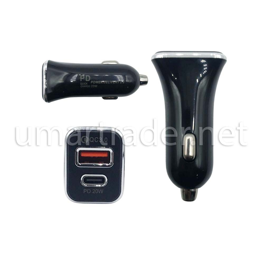 SMART QUICK CAR CHARGER (QC3.0 + PD) [CH CARUSB-6] 