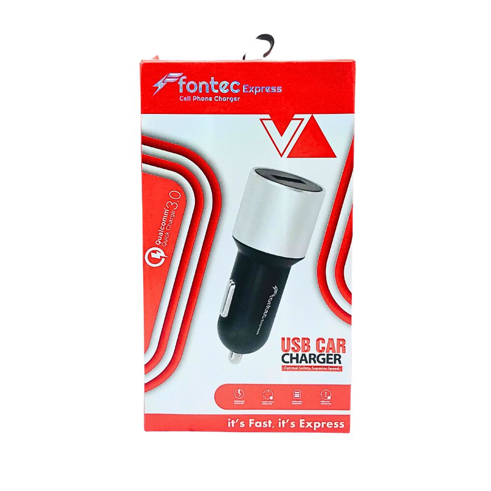 USB CAR CHARGER WITH MICRO CABLE (FONTEC EXPRESS) [CH EXPRESS CAR]