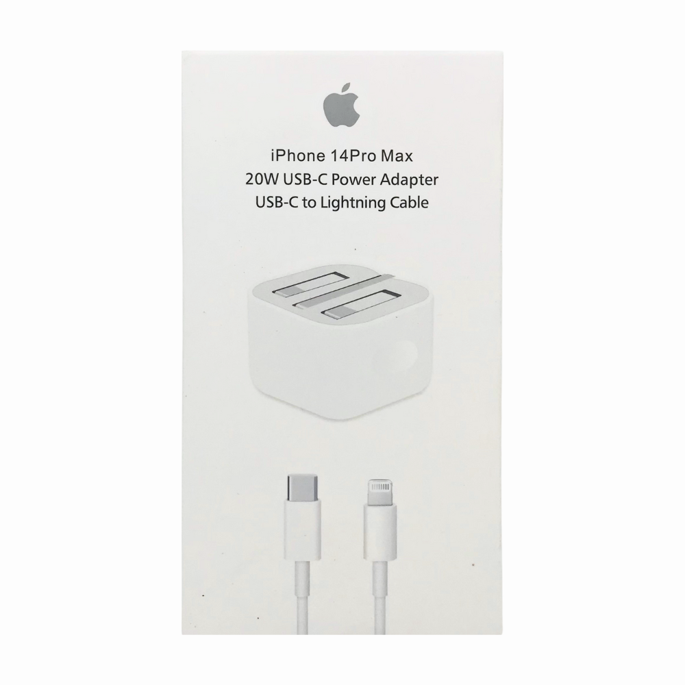 IPHONE 14PRO MAX 20W USB-C POWER ADAPTER USB-C TO IPHONE CABLE [CH IPHONE ORIGNAL]