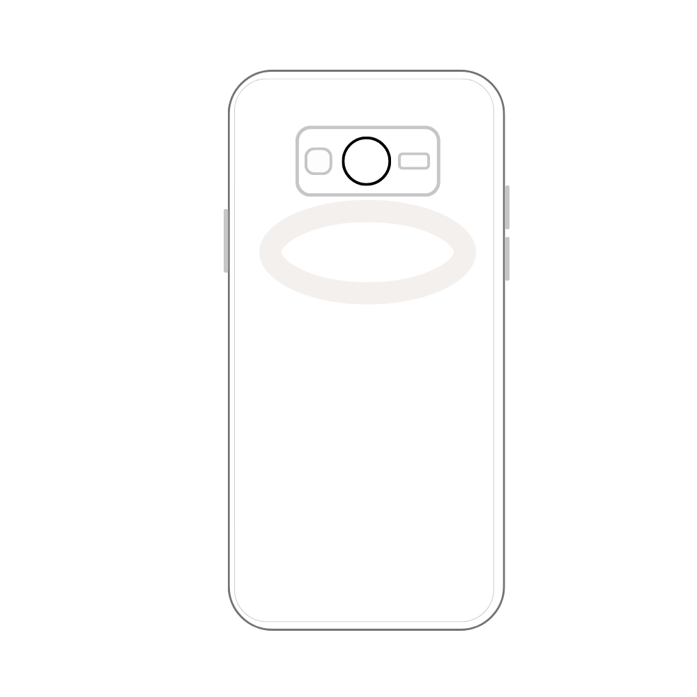 WHITE TPU CAMERA LENS POUCH (SAMSUNG J5) [PO J5-14]