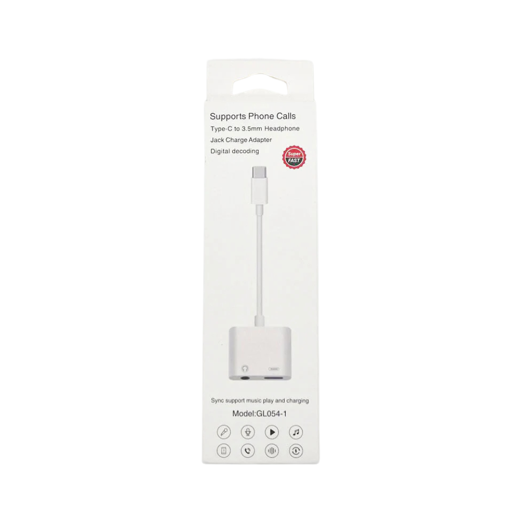 TYPE-C TO 3.5MM HEADPHONE JACK CHARGE ADAPTER [HF CONECTOR-2]