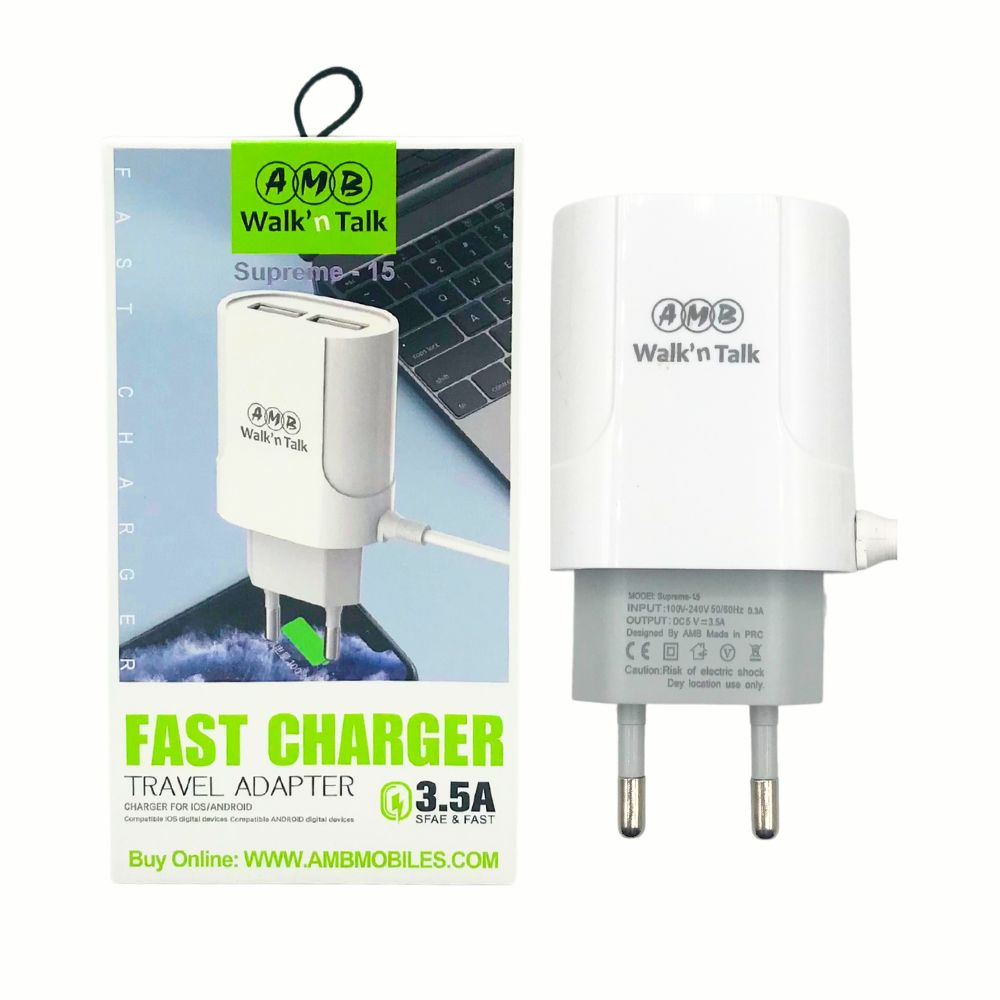 AMB FAST MOBILE CHARGER 4.0A  (SUPREME-15) [CH SUPREME15]