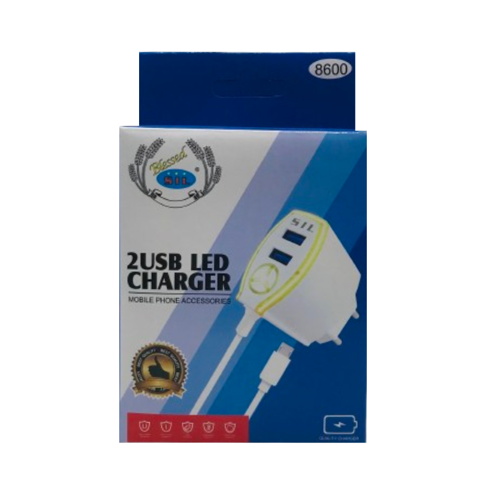 2USB LED CHARGER (8600) [CH 6500-12]