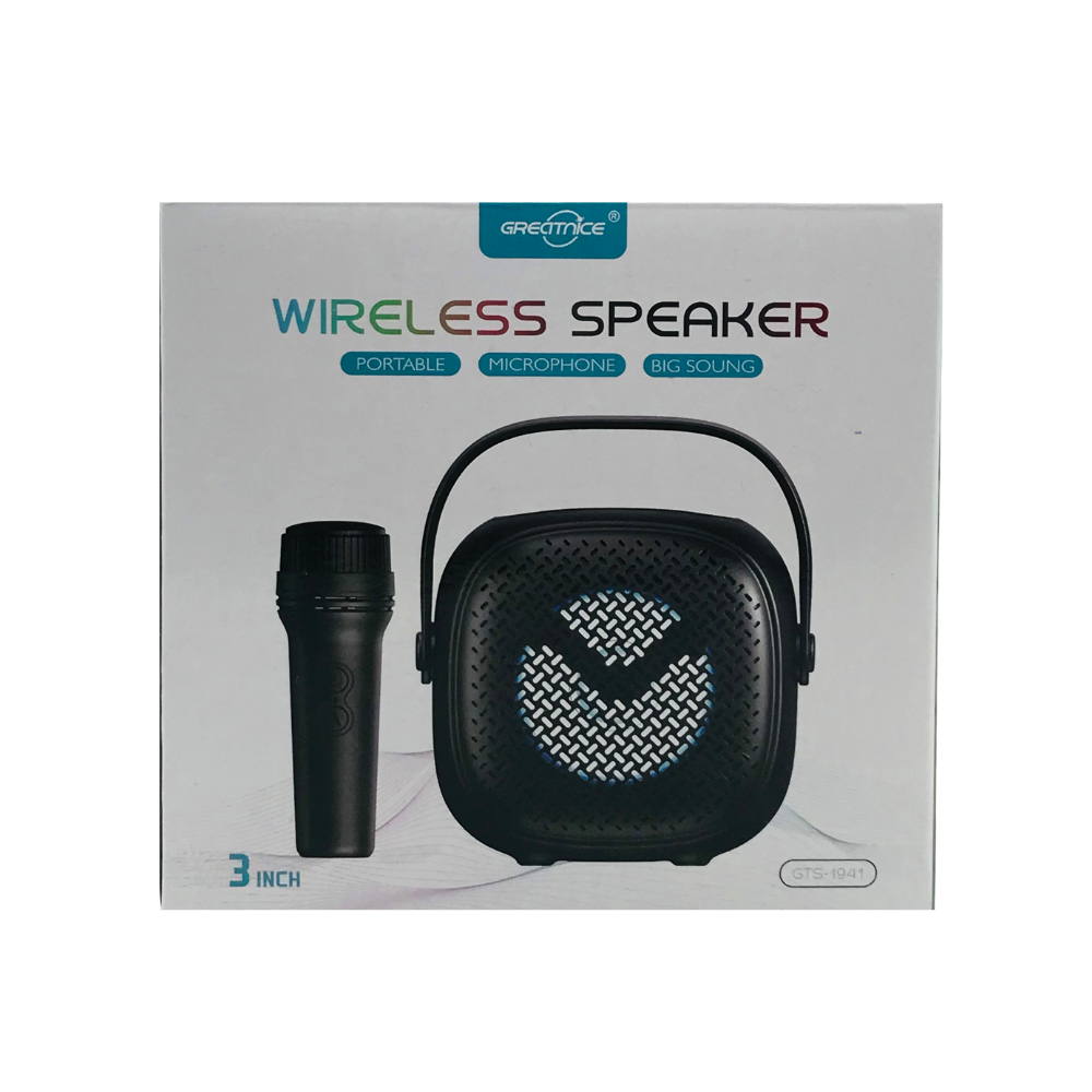 WIRELESS BLUETOOTH SPEAKER WITH MIC AND VOICE CHANGER GTS-1941 (3INCH) [GTS 1941]