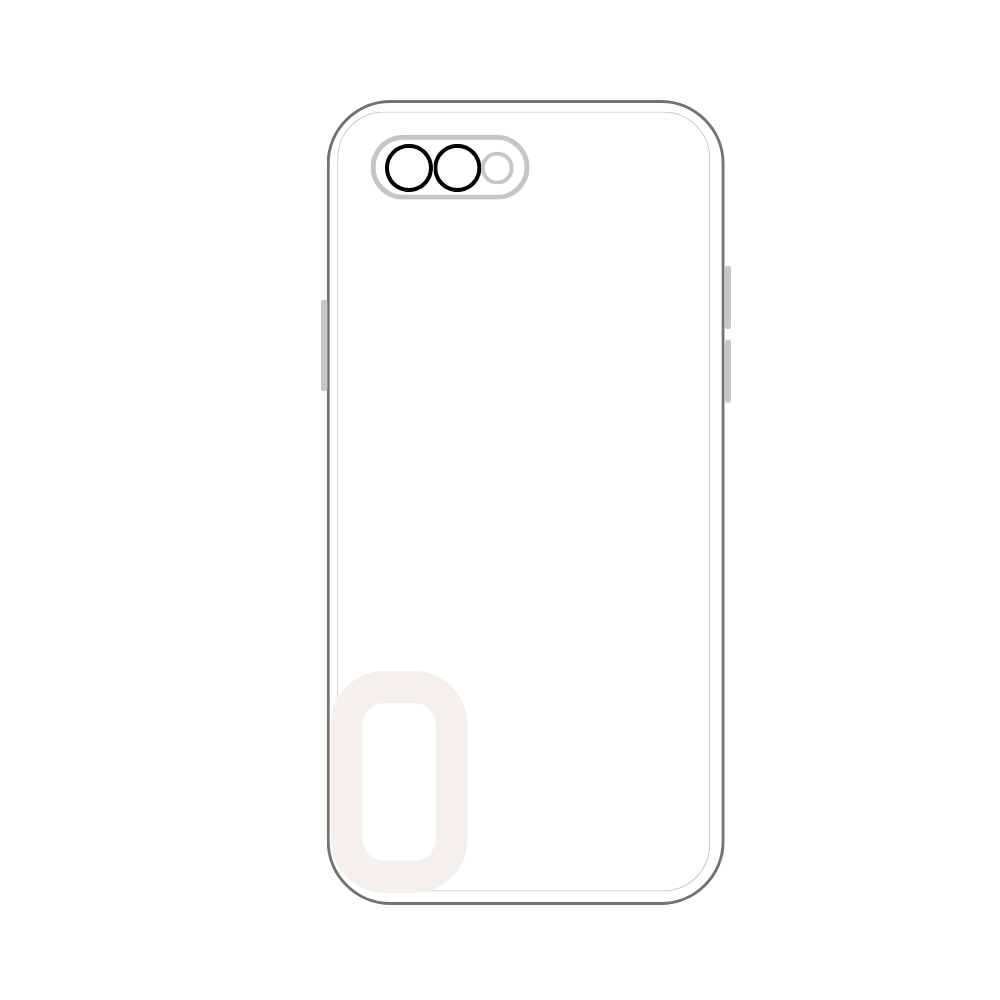 WHITE TPU CAMERA LENS POUCH (OPPO A1K) [PO A1K-14]