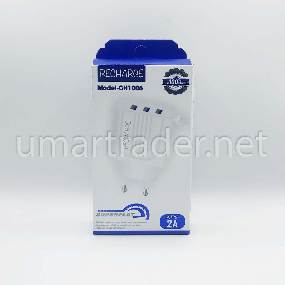 SMART QUICK CHARGER 3.1A (Recharge CH1006) [CH 6500-21] 