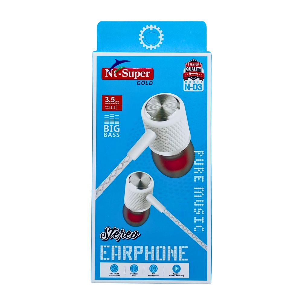 NT SUPER GOLD STEREO HANDFREE (N-03) [HF N03-1]