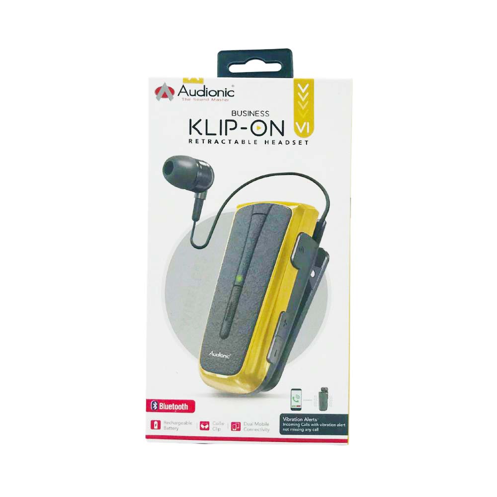 AUDIONIC BLUETOTH RESTRACTABLE HEADSET (KLIP-ON) [KILPON]