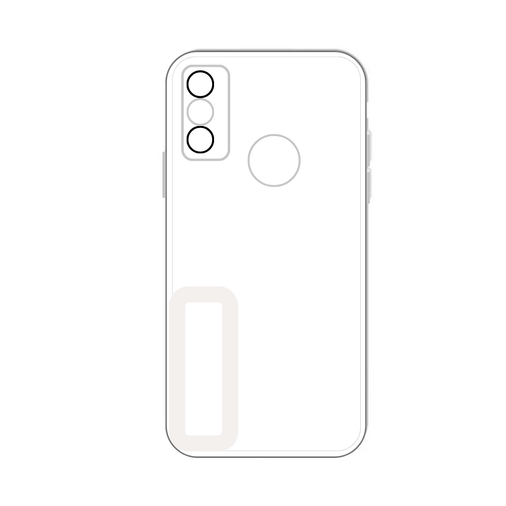 WHITE TPU CAMERA LENS POUCH (TECNO SPARK 6 GO) [PO SPARK6GO-14]