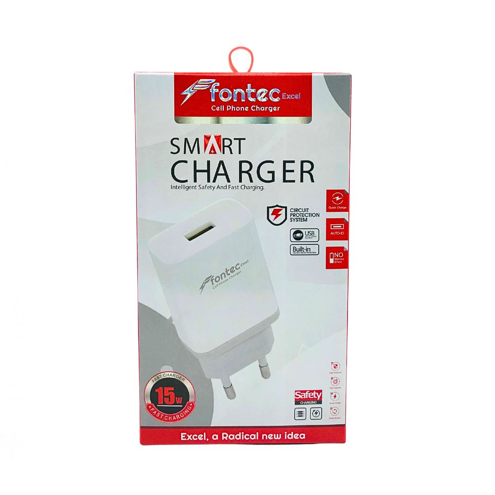 FONTEC SMART CHARGER CERCUIT PROTECTION SYSTEM WITH DATA CABLE MICRO (EXCEL) [CH EXCEL-1]