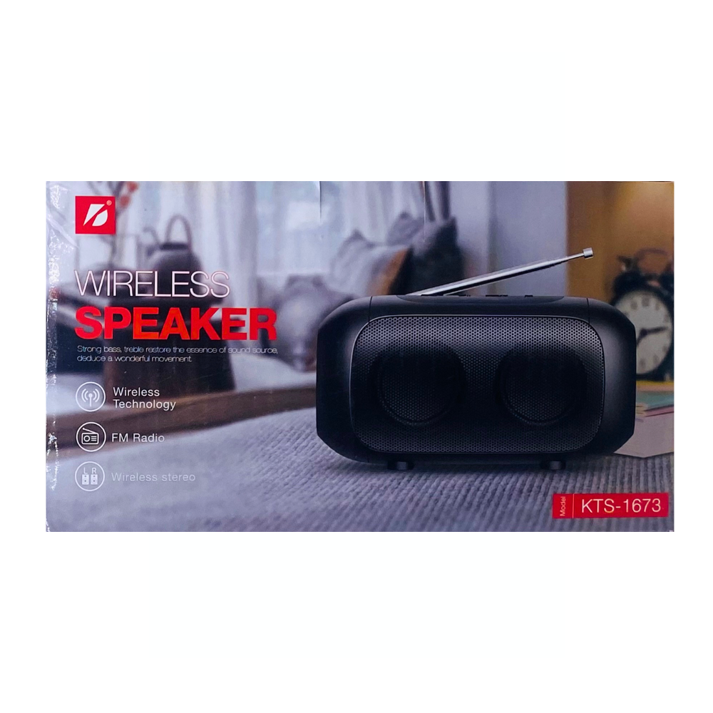 PORTABLE WIRELESS SPEAKER 2'' INCH (KTS-1673) [KTS 1673]