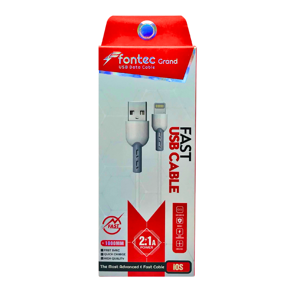 FONTEC GRAND 2.1A DATA CABLE IPHONE [DC GRAND IPHONE]
