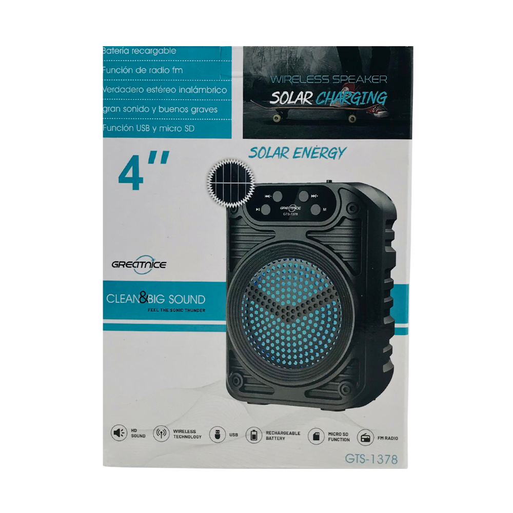 WIRELESS BLUETOOTH SPEAKER (GTS-1378) [GTS 1378]