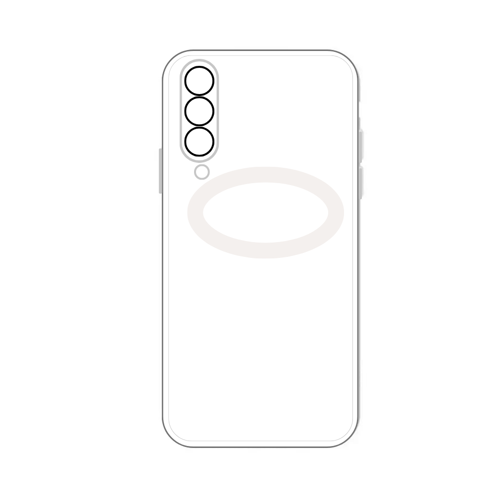 WHITE TPU CAMERA LENS POUCH (SAMSUNG A50) [PO A50-14]