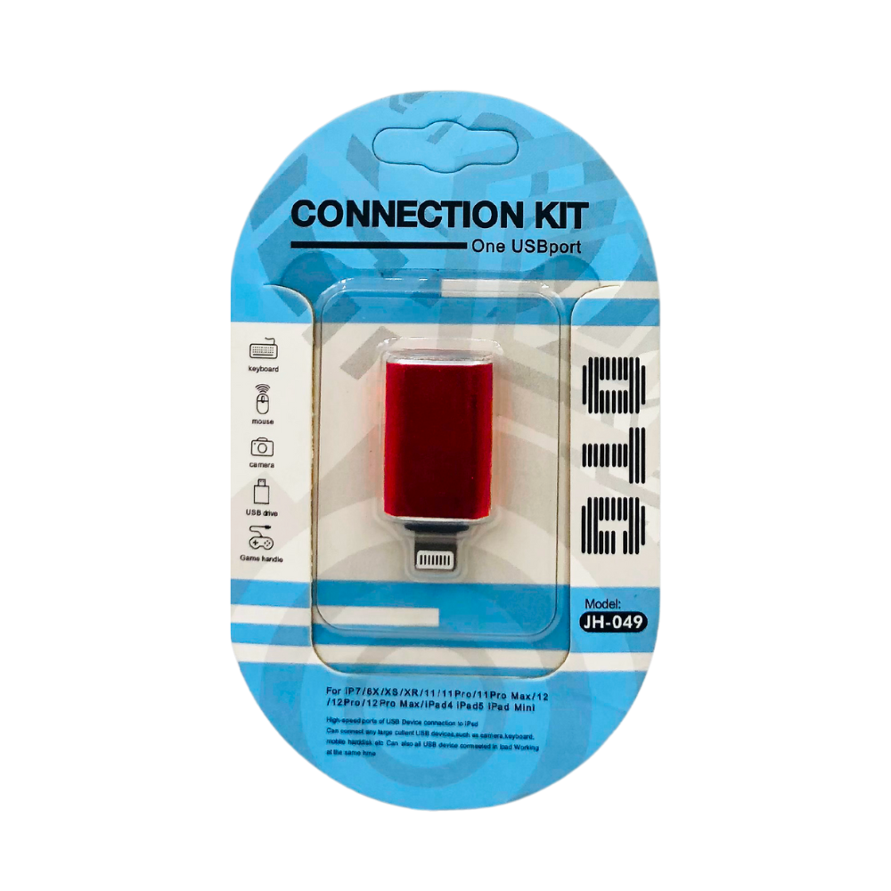 IPHONE OTG CONNECTION KIT ONE USB PORT (JH-049) [IPHONE OTG]