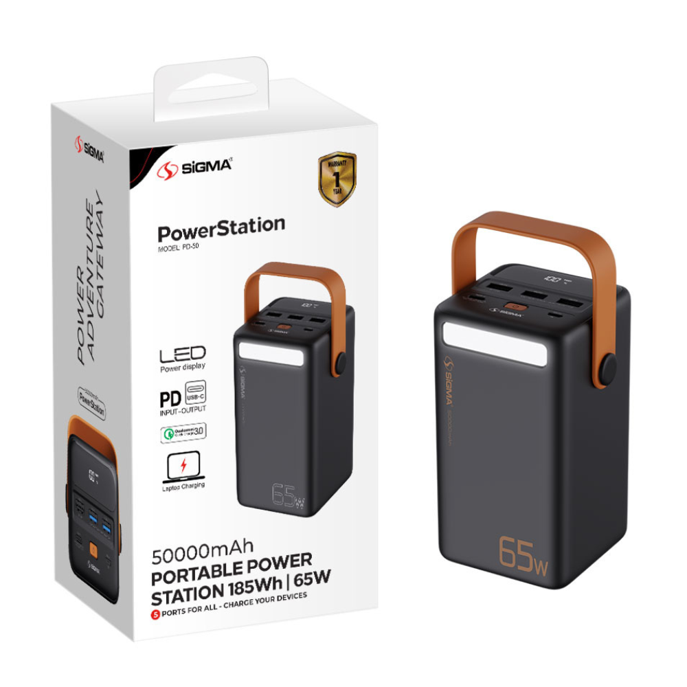 SIGMA PD 50 POWER STATION POWER BANK 50000mAh [PB SIGMA 50000MAH]