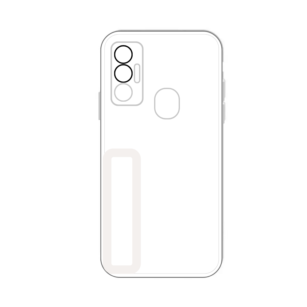 WHITE TPU CAMERA LENS POUCH (TECNO SPARK 7) [PO SPARK7-14]